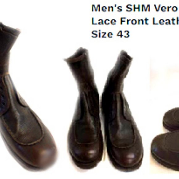 Like New Rare & Unique Men's Italian High End Leather Ankle Boots, Made in Italy - Picture 4 of 5